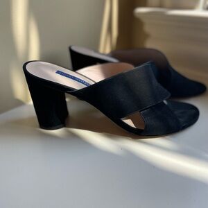 Stuart Weitzman Elegant Black Mules